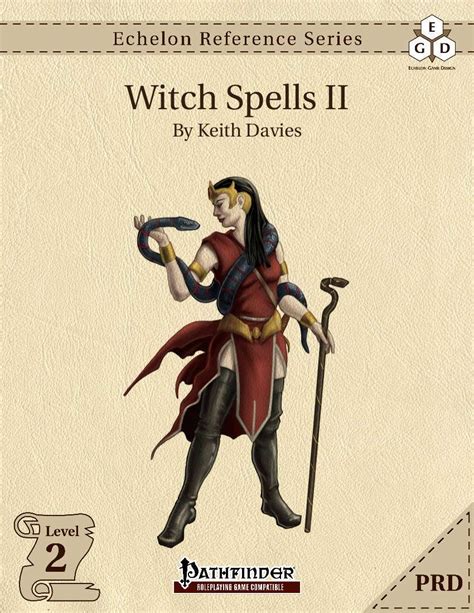 Pathfinder witch spell selection